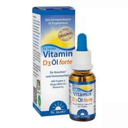 VITAMIN D3 ÖL forte Dr Jacobs drops, 20 ml