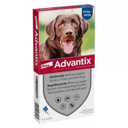 ADVANTIX Spot-on διάλυμα για εφαρμογή σε σκύλο 25-40 kg, 4X4.0 ml