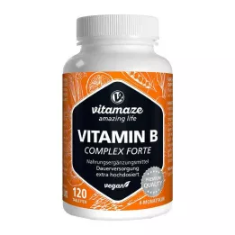 VITAMIN B COMPLEX έξτρα υψηλής δόσης vegan δισκία, 120 τεμάχια