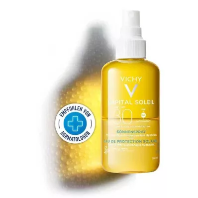 Vichy Ideal Soleil αντηλιακό σπρέι + υαλουρονικό οξύ LSF 30, 200 ml