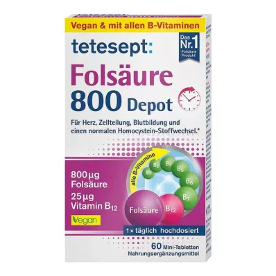 Tetesept folic acid 800 depot ταμπλέτες, 60 τεμ