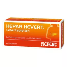 HEPAR HEVERT Ταμπλέτες ήπατος, 40 τεμάχια