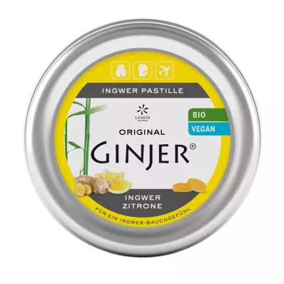 INGWER GINJER Παστίλιες βιολογικού λεμονιού, 40 g