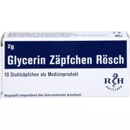 GLYCERIN ZÄPFCHEN Rösch 2 g κατά της δυσκοιλιότητας, 10 τεμάχια