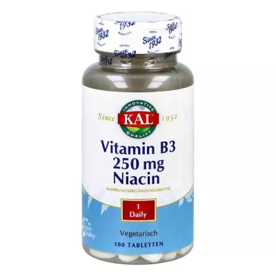Βιταμίνη Β3 Νιασίνη 250 mg δισκία (100 τεμάχια)