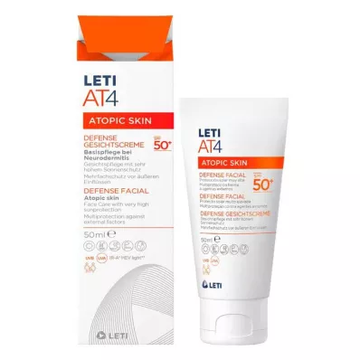 LETI Κρέμα προσώπου AT4 Defence SPF 50+, 50 ml