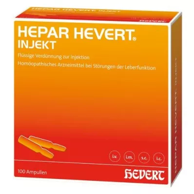 HEPAR HEVERT ενέσιμες αμπούλες, 100X2 ml