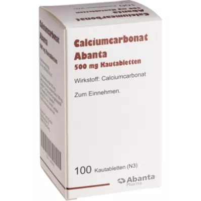 CALCIUMCARBONAT ABANTA Μασώμενα δισκία 500 mg, 100 τεμάχια