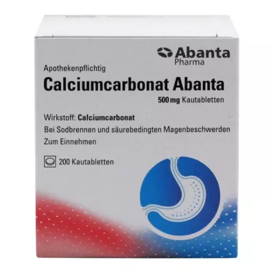 CALCIUMCARBONAT ABANTA Μασώμενα δισκία 500 mg, 200 τεμάχια