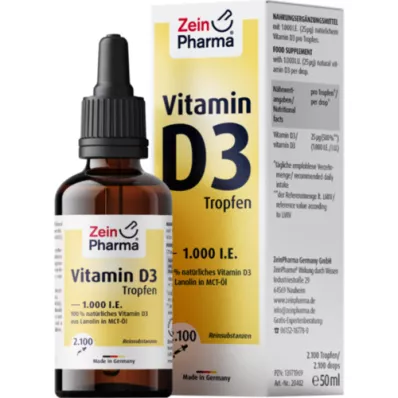 VITAMIN D3 TROPFEN 1.000 I.U. 2100 Tro.ZeinPharma, 50 ml