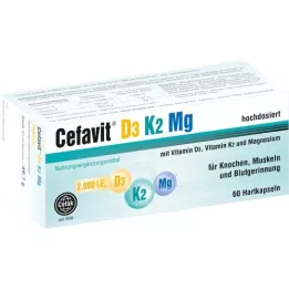 CEFAVIT D3 K2 Mg 2.000 I.U. σκληρές κάψουλες, 60 τεμάχια