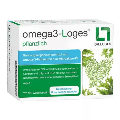 OMEGA3-Loges φυτικές κάψουλες, 120 τεμάχια