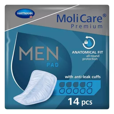 Molicare Premium Men Σερβιέτα 4 Σταγόνες (14 τεμάχια)