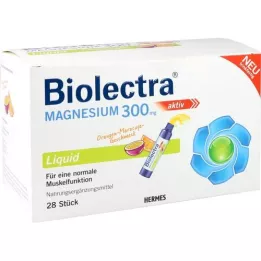 BIOLECTRA Μαγνήσιο 300 mg υγρό, 28 τεμάχια