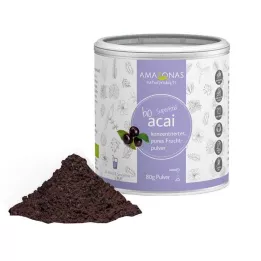 ACAI 100% οργανική σκόνη χωρίς φορείς, 80 g