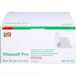 VLIWAZELL Pro superabsorb.compress.sterile 10x10 cm, 10 τεμάχια