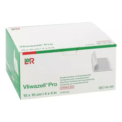 VLIWAZELL Pro superabsorb.compress.sterile 10x10 cm, 10 τεμάχια