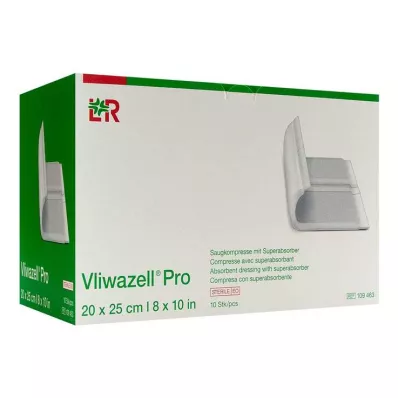 VLIWAZELL Pro superabsorb.compress.sterile 20x25 cm, 10 τεμάχια
