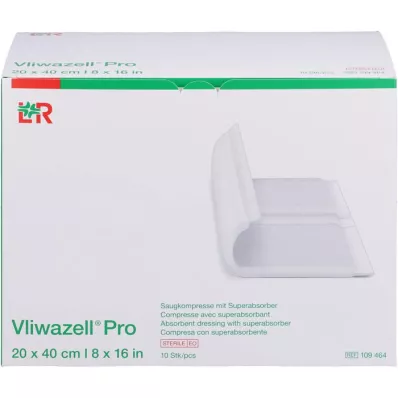 VLIWAZELL Pro superabsorb.compress.sterile 20x40 cm, 10 τεμάχια