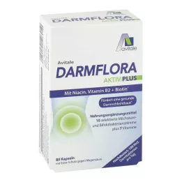 DARMFLORA Active Plus 100 δισεκατομμύρια βακτήρια + 7 βιταμίνες, 80 τεμάχια