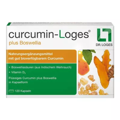 CURCUMIN-LOGES συν κάψουλες Boswellia, 120 κάψουλες