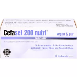 CEFASEL Κάψουλες σεληνίου 200 θρεπτικών ουσιών, 60 τεμάχια