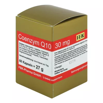COENZYM Q10 30 mg κάψουλες, 60 τεμάχια