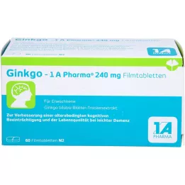 GINKGO-1A Pharma 240 mg επικαλυμμένα με λεπτό υμένιο δισκία, 60 τεμάχια