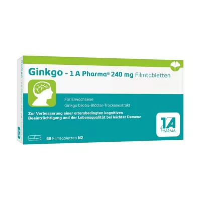 Ginkgo – 1 A Pharma® 240 mg επικαλυμμένα με λεπτό υμένιο δισκία, 60 τεμ