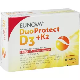 EUNOVA DuoProtect D3+K2 4000 I.U./80 μg κάψουλες, 30 τεμάχια