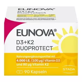 EUNOVA DuoProtect D3+K2 4000 I.U./80 μg κάψουλες, 90 τεμάχια