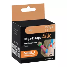HÖGA-K-TAPE Silk 5 cmx5 m l.fr.skin kinesiol.tape, 1 τεμ