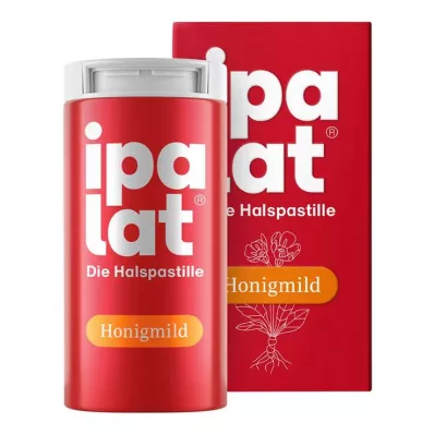 Παστίλιες για το λαιμό Ipalat, απαλό μέλι χωρίς μενθόλη, χωρίς ζάχαρη, 40 τεμάχια