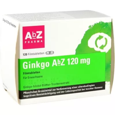 GINKGO AbZ 120 mg επικαλυμμένα με λεπτό υμένιο δισκία, 120 τεμάχια