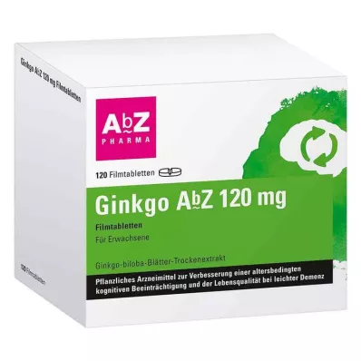 GINKGO AbZ 120 mg επικαλυμμένα με λεπτό υμένιο δισκία, 120 τεμάχια
