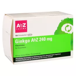 GINKGO AbZ 240 mg επικαλυμμένα με λεπτό υμένιο δισκία, 120 τεμάχια