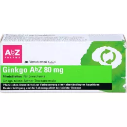 GINKGO AbZ 80 mg επικαλυμμένα με λεπτό υμένιο δισκία, 30 τεμάχια