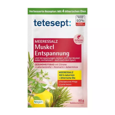 TETESEPT Αλάτι θαλάσσης για μυϊκή χαλάρωση, 80 g