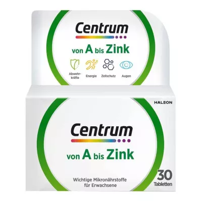 CENTRUM Δισκία Α-ψευδαργύρου, 30 κάψουλες CENTRUM Δισκία Α-ψευδαργύρου, 30 κάψουλες