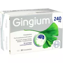 GINGIUM 240 mg επικαλυμμένα με λεπτό υμένιο δισκία, 80 τεμάχια