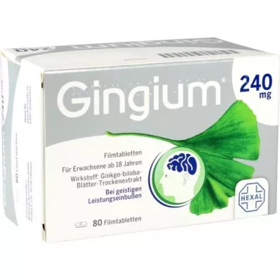 GINGIUM 240 mg επικαλυμμένα με λεπτό υμένιο δισκία, 80 τεμάχια