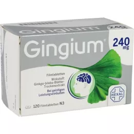 GINGIUM 240 mg επικαλυμμένα με λεπτό υμένιο δισκία, 120 τεμάχια