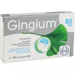 GINGIUM Επικαλυμμένα με λεπτό υμένιο δισκία 80 mg, 30 τεμάχια