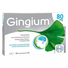 Gingium 80 mg επικαλυμμένα με λεπτό υμένιο δισκία, 30 τεμ