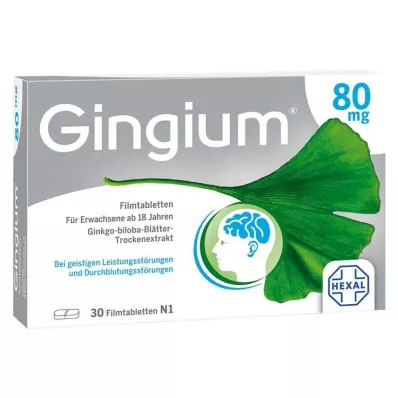 Gingium 80 mg επικαλυμμένα με λεπτό υμένιο δισκία, 30 τεμ