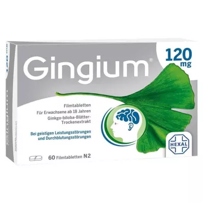 Gingium 120 mg επικαλυμμένα με λεπτό υμένιο δισκία, 60 τεμ