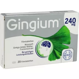 GINGIUM 240 mg επικαλυμμένα με λεπτό υμένιο δισκία, 20 τεμάχια