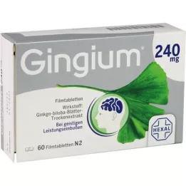 GINGIUM 240 mg επικαλυμμένα με λεπτό υμένιο δισκία, 60 τεμάχια