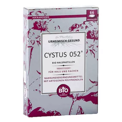 CYSTUS 052 Βιολογικές παστίλιες για το λαιμό, 66 τεμ