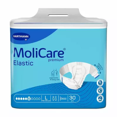 MoliCare® Premium Elastic Slip 6 σταγόνες μέγεθος L, 30 τεμ MoliCare® Premium Elastic Slip 6 σταγόνες μέγεθος L, 30 τεμ